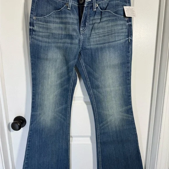 Cruel “Hannah” Denim Flare Jeans in Classic Blue - Picture 3 of 5
